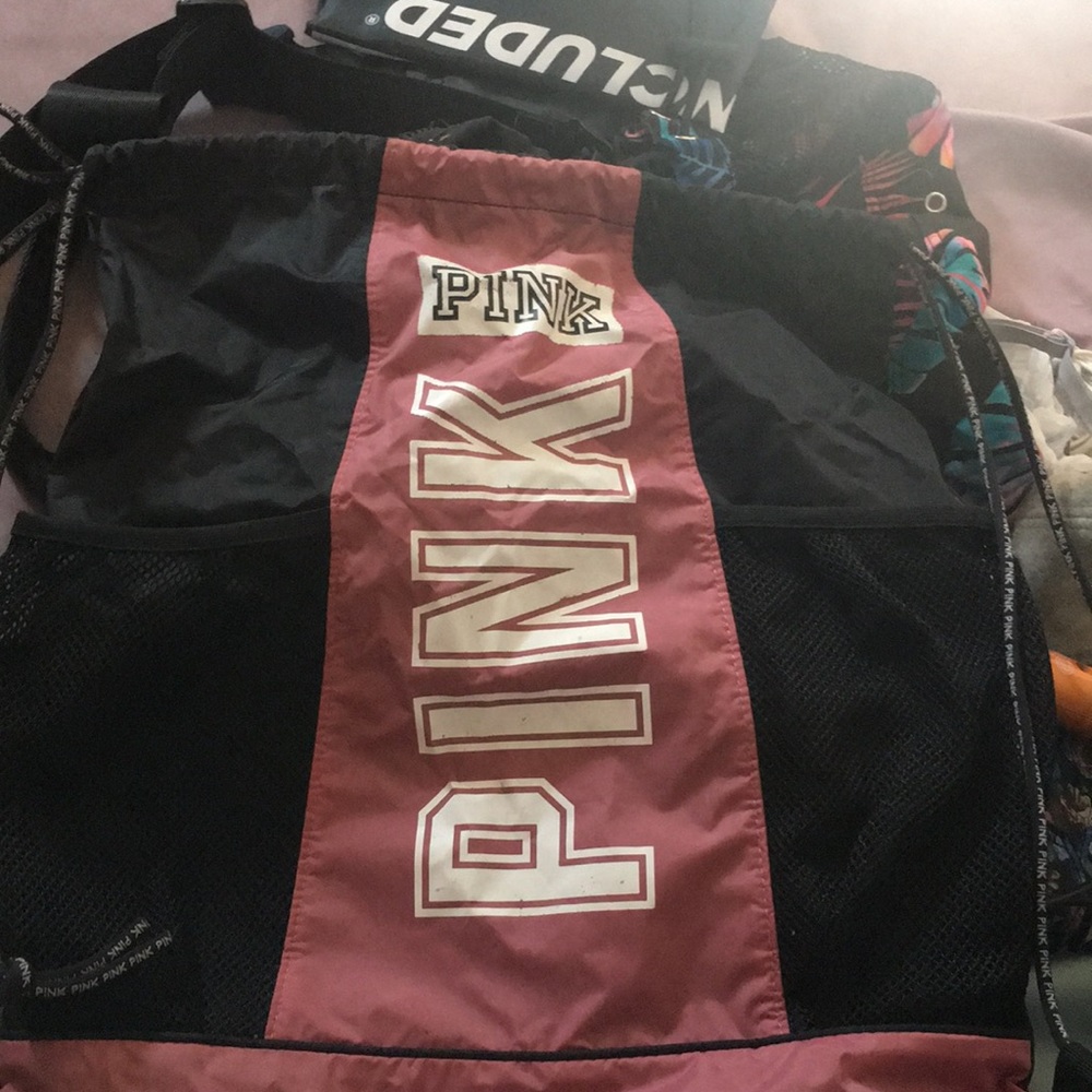 Victoria secret pink drawstring bag